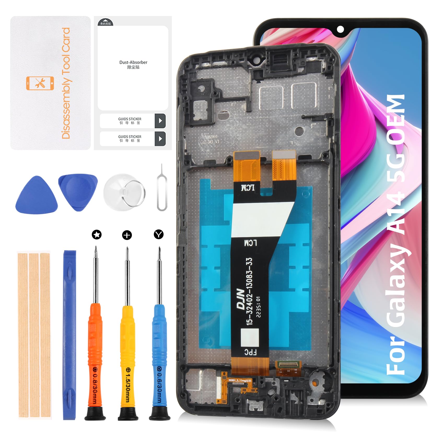 Amazon.com: Olivechard Original for Samsung Galaxy A14 5G LCD
